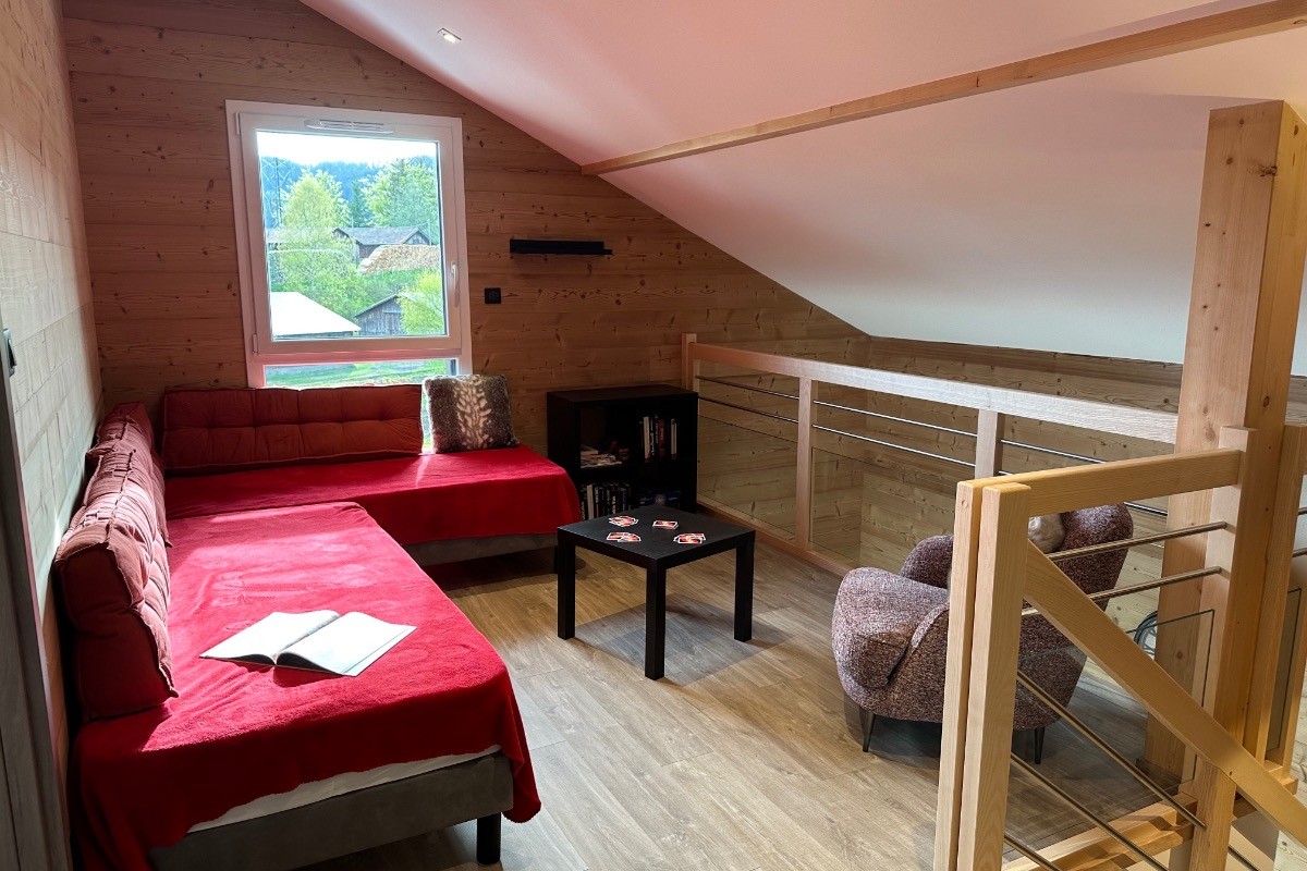 Bel espace-détente sur la mezzanine