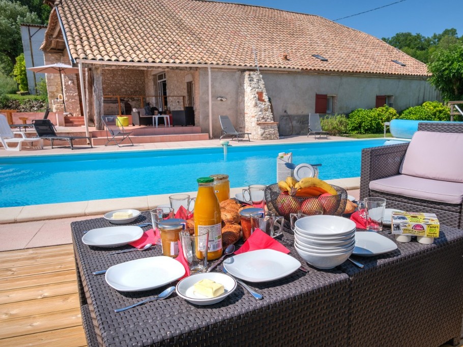 Piscine vue terrasse
