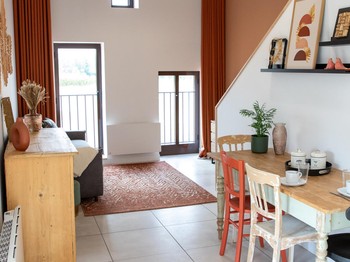 Le salon du gîte Terre