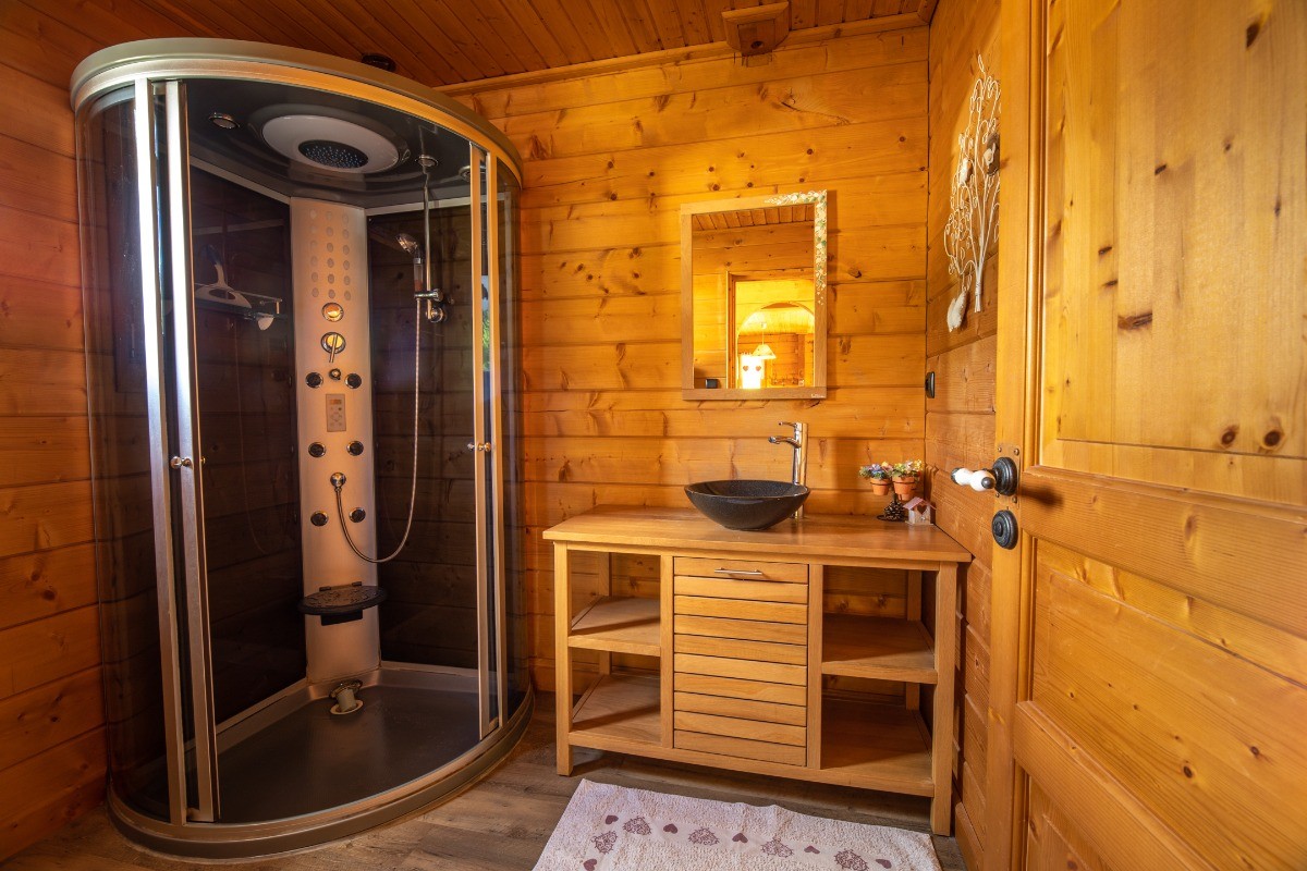 Ground floor bathroom - Chalet Cosy Finlandais Joyce - Gérardmer