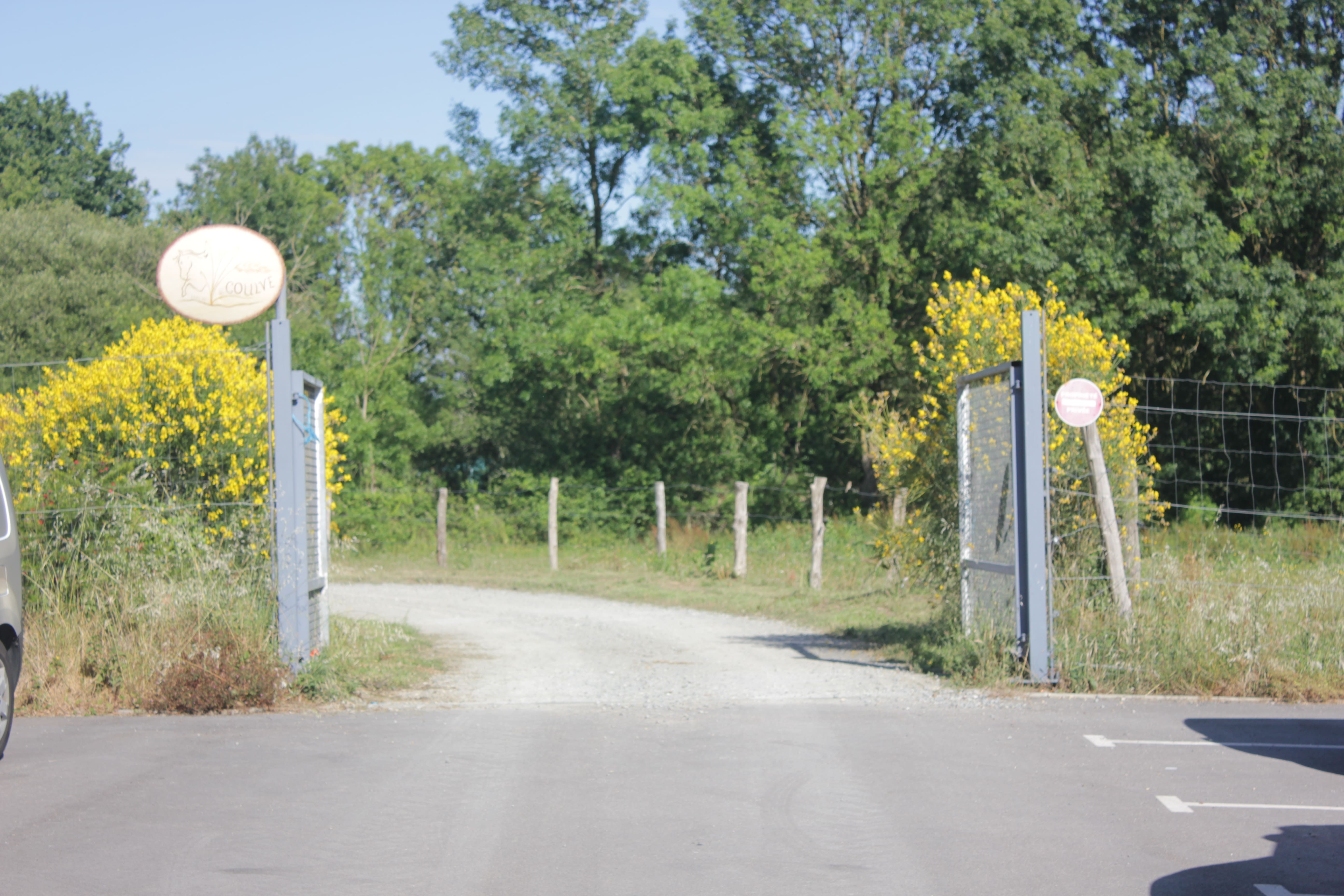 entrée de la propriété