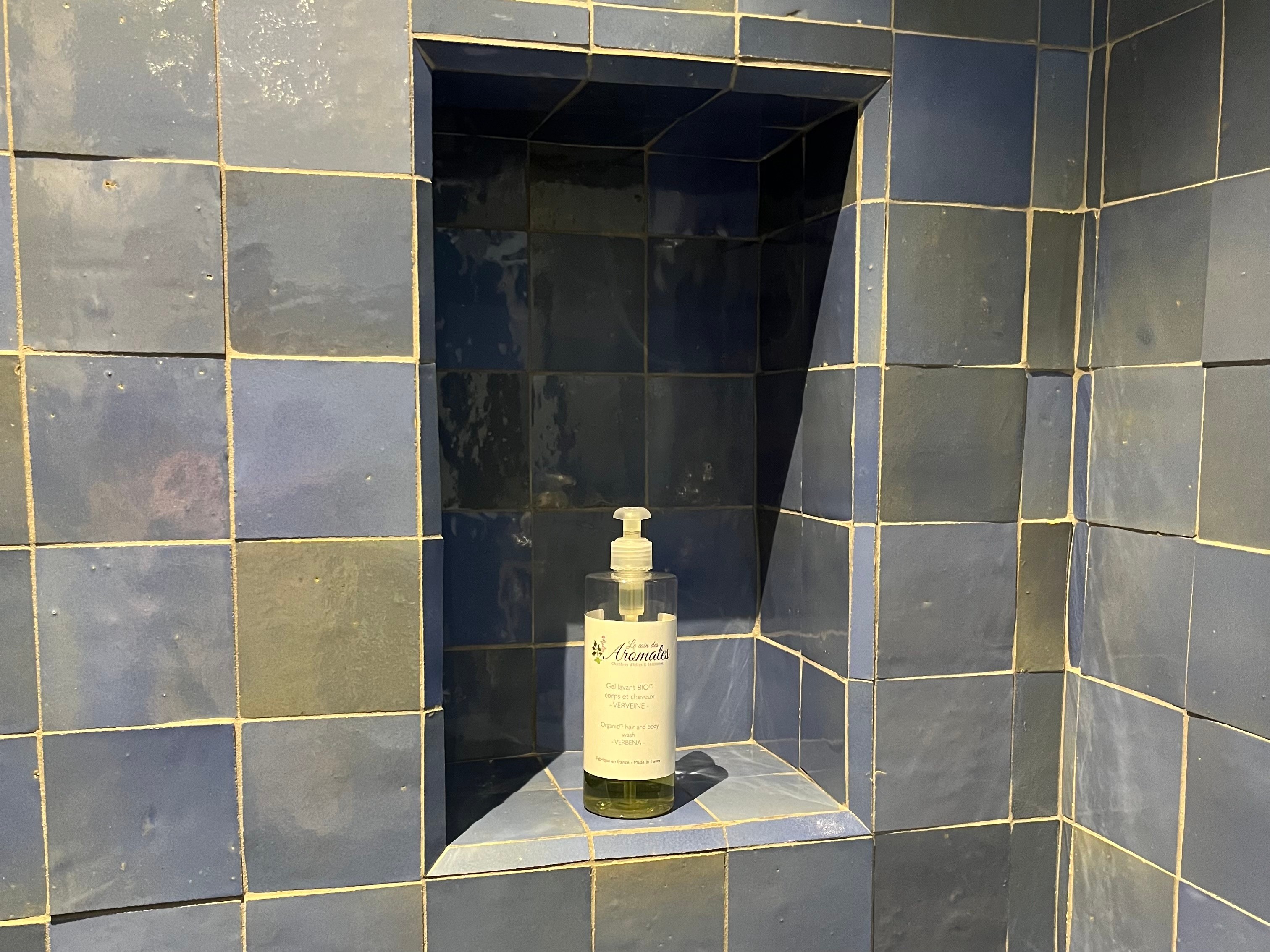 détail douche salle de bain Hysope