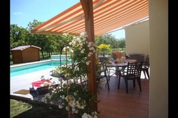 relaxing on the terrace