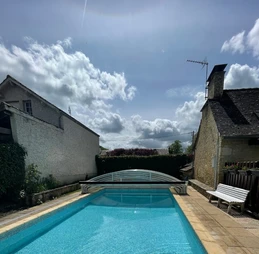 piscine dôme replié