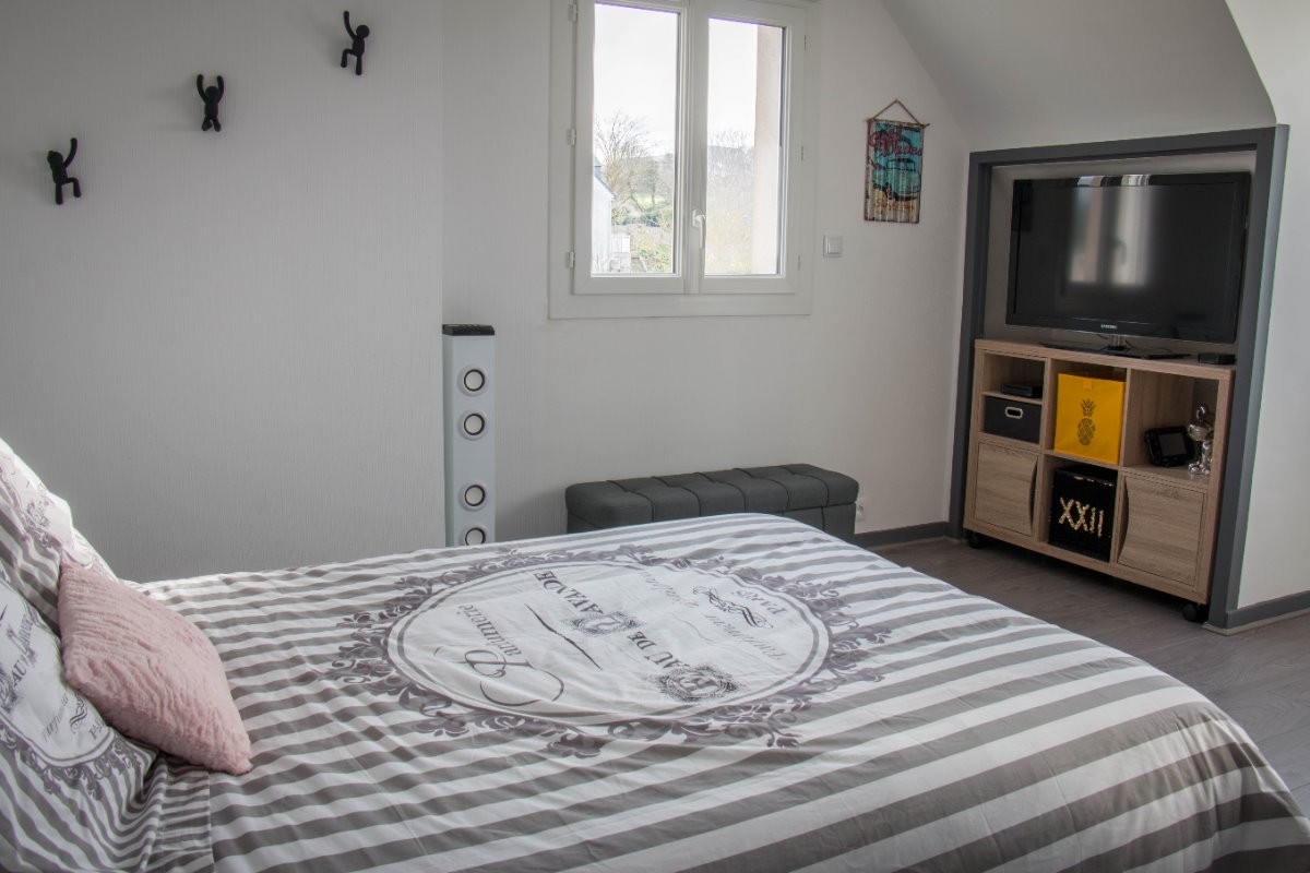 Chambre lumineuse à  l'étage