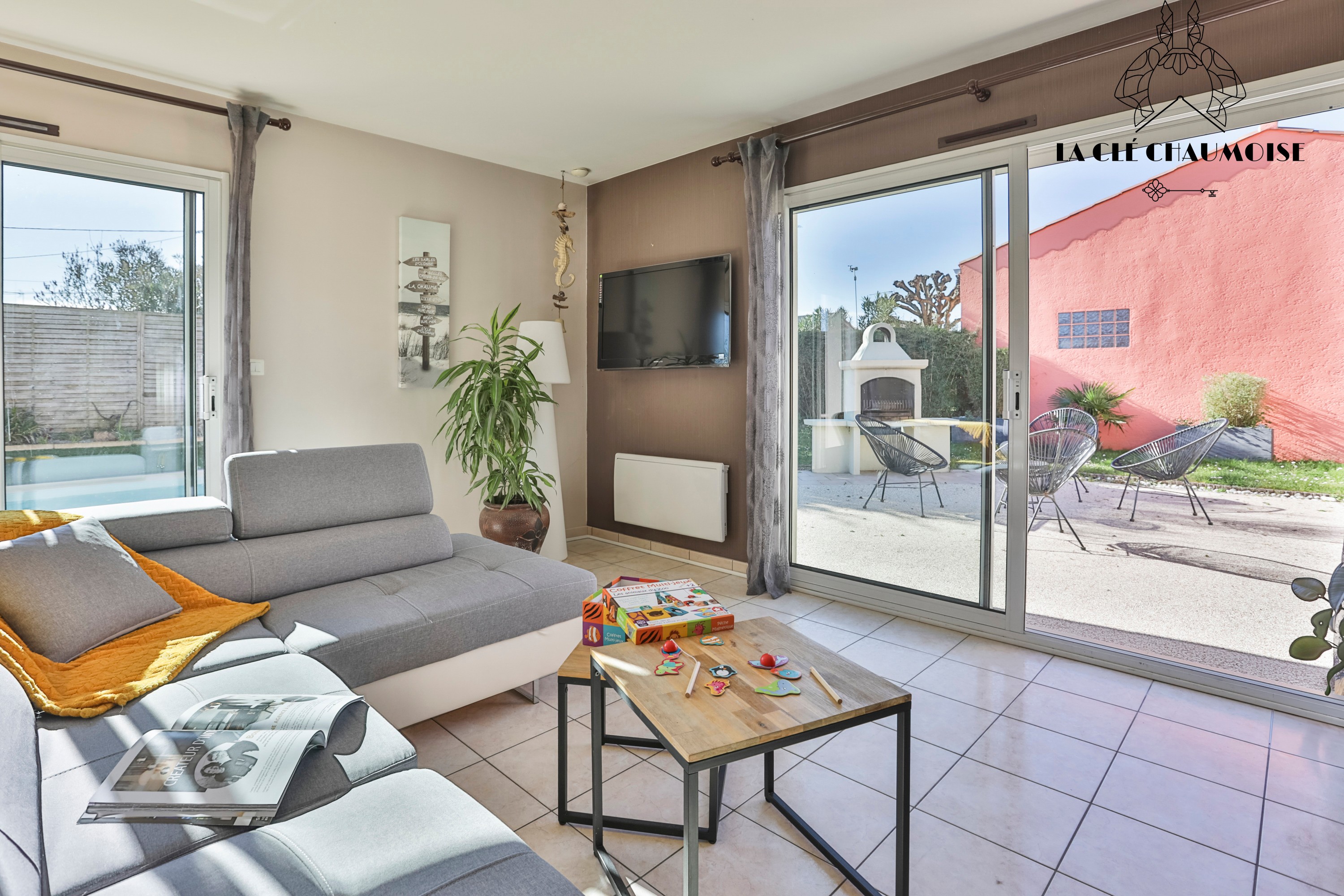 Salon donnant sur terrasse sans vis à vis