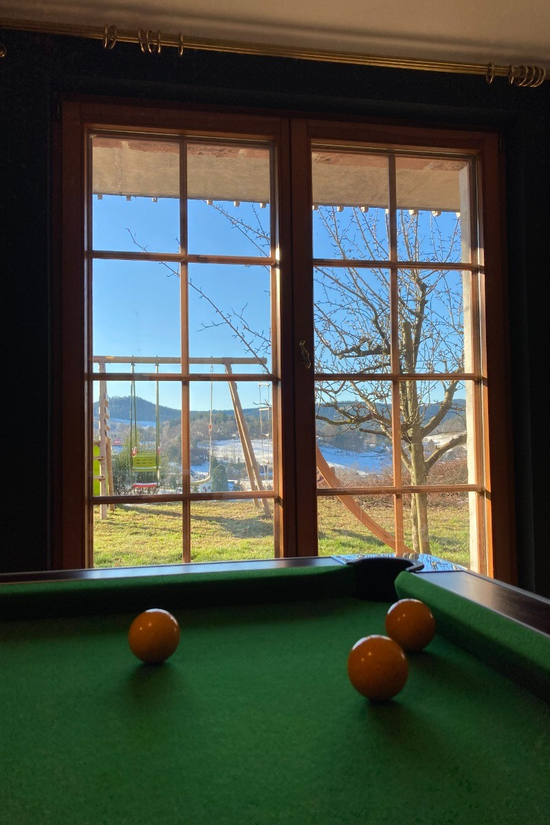 Vue salle de jeux / billard