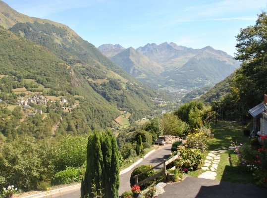 la vallée vue depuis la maison