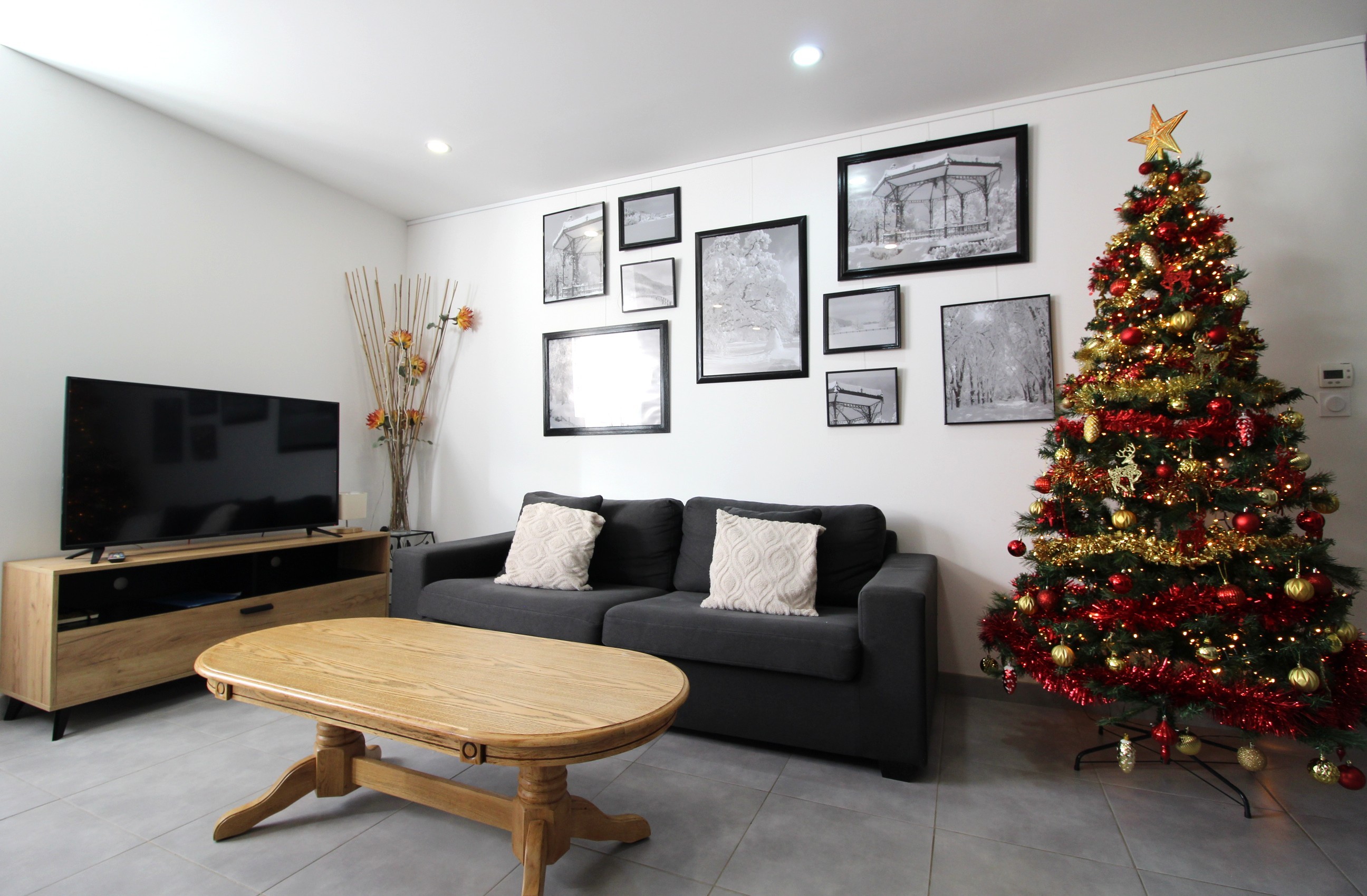 Espace salon - Gîte l'Atelier de plain de pied, Gérardmer