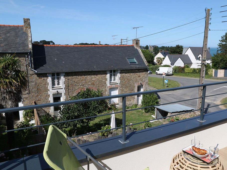 Terrasse étage aperçu mer