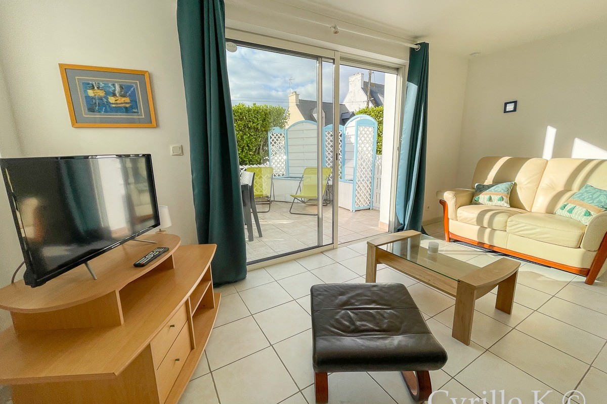 living room opening onto terrace