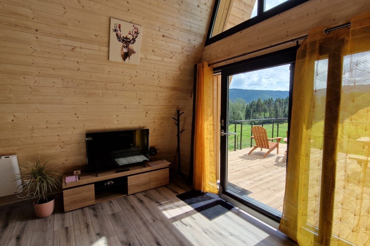 Chalet Chevreuil -  Espace salon et terrasse