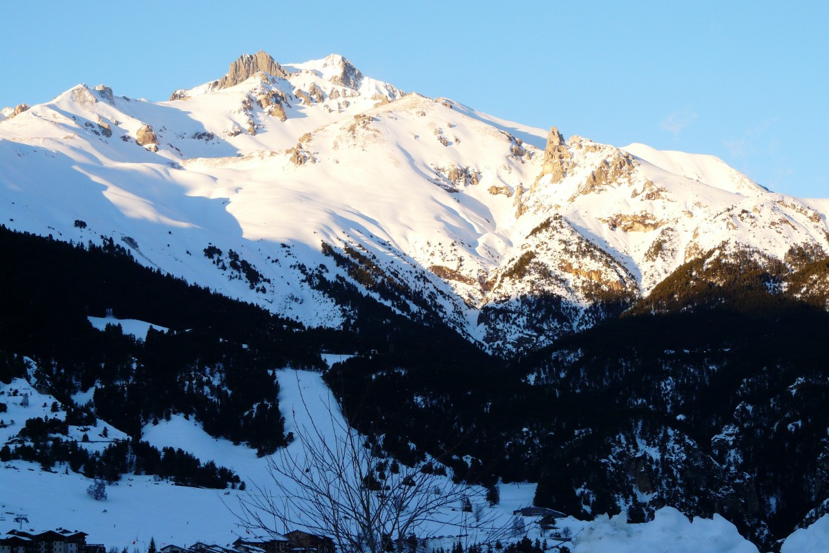 La dent Parrachée, 2e sommet de la Vanoise, vue de l'appartement