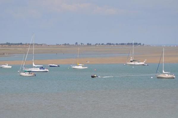 Vue de la terrasse à marée basse