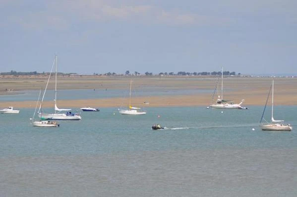 Vue de la terrasse à marée basse
