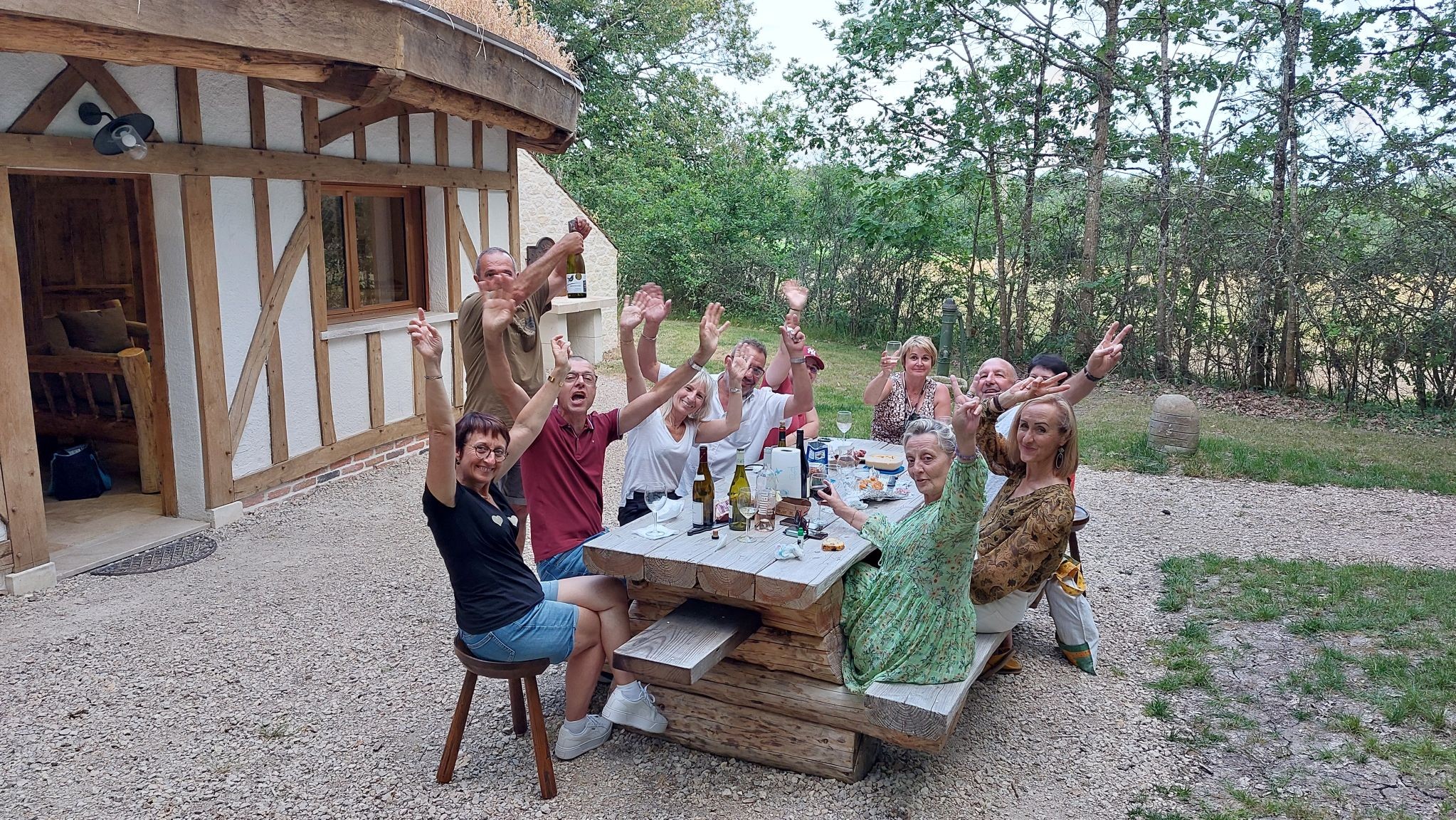 Devant Le Cul de Loup près de Chambord