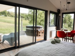 View from the bed – Lodge Helsinki, Saint-Léonard, Vosges