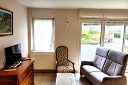 Location Planguenoual 6 pers, 3 chambres, Mme Hervé - salon - Côtes d'Armor - Bretagne