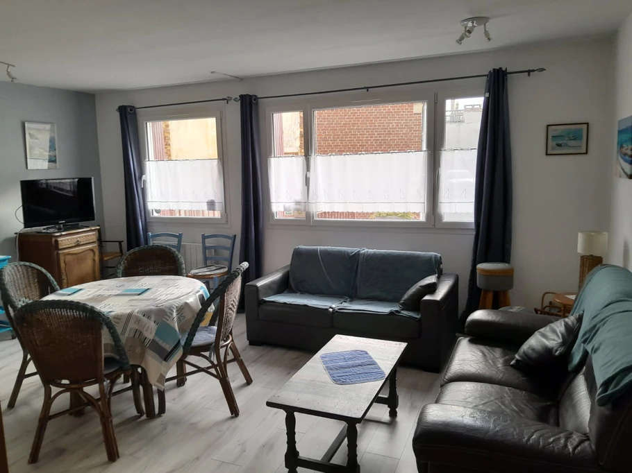 Living room with sofa bed