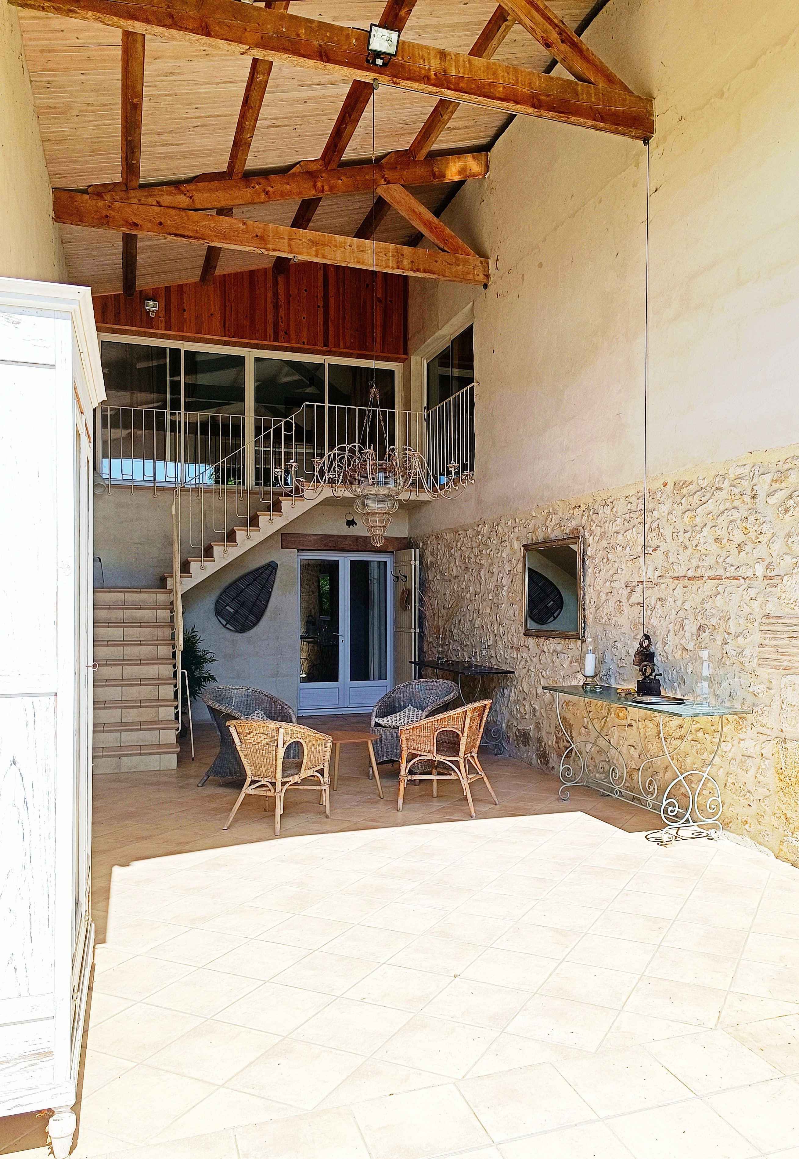Gite de groupe 13 personnes - Piscine, spa, brasero proche Casteljaloux