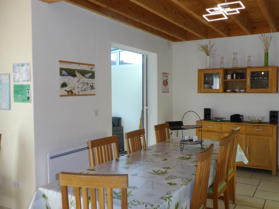 Dining room with access to veranda