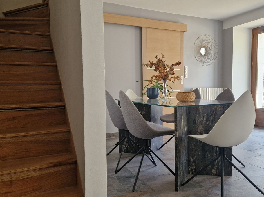 L'escalier qui mène à l'étage, Chambres d'hôtes Le Clos des Champis pour 2 personnes près de Châtellerault, Vienne