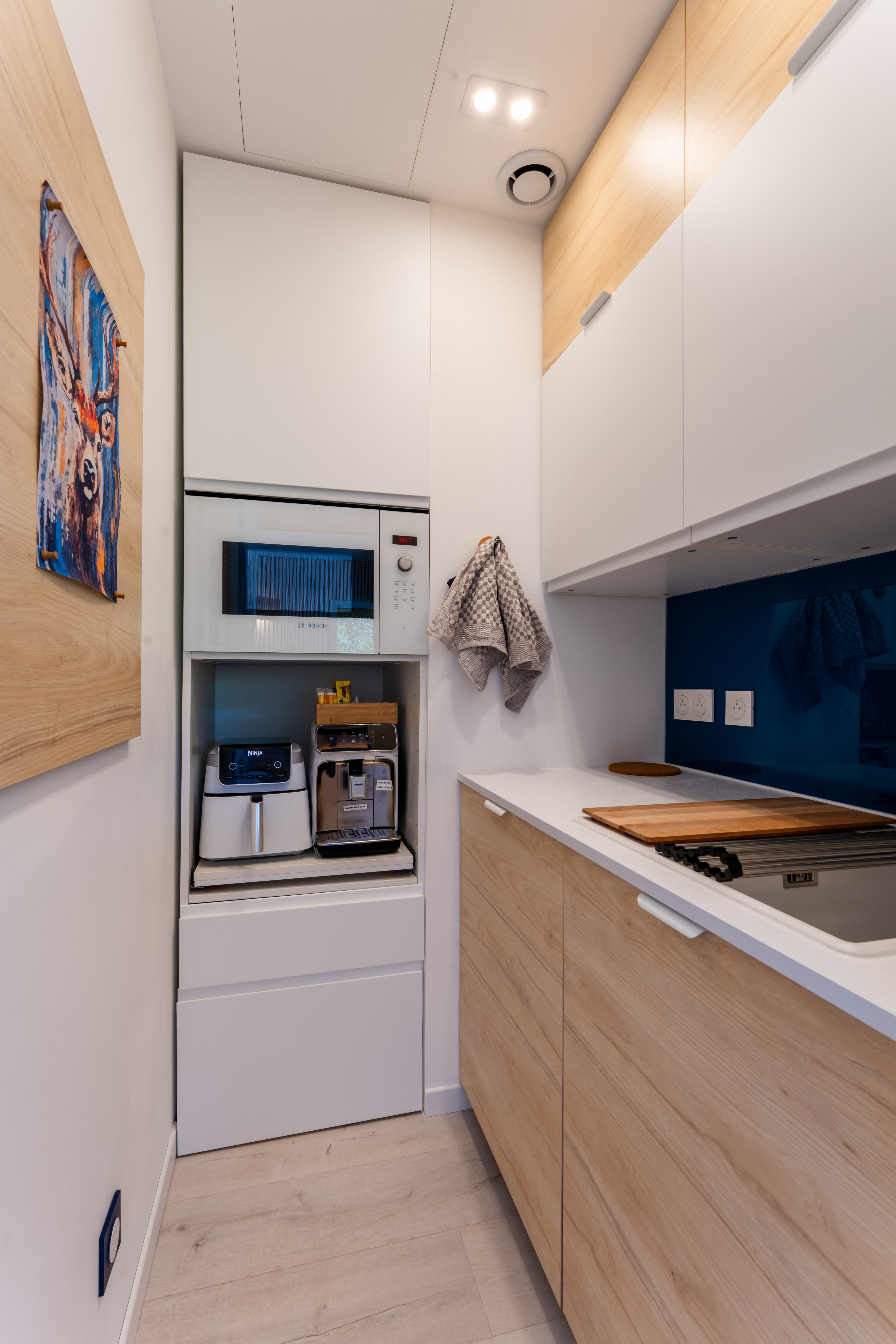 Scandi'Blue Kitchenette - Domaine Epic Chalets