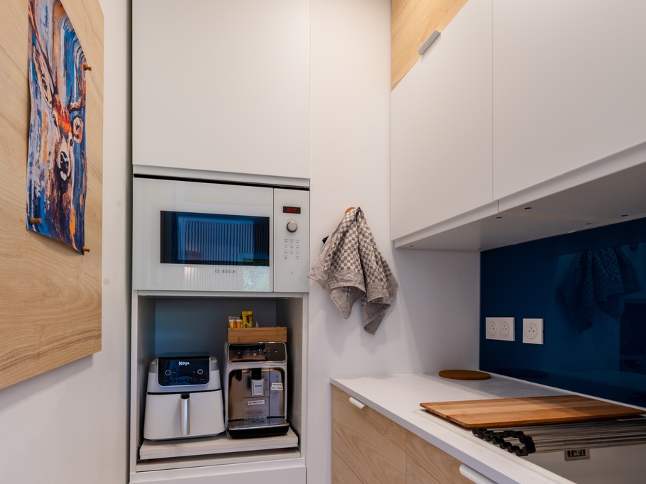 Scandi'Blue Kitchenette - Domaine Epic Chalets