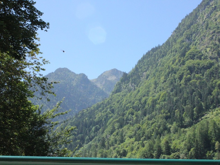 Vue depuis la terasse du gîte.