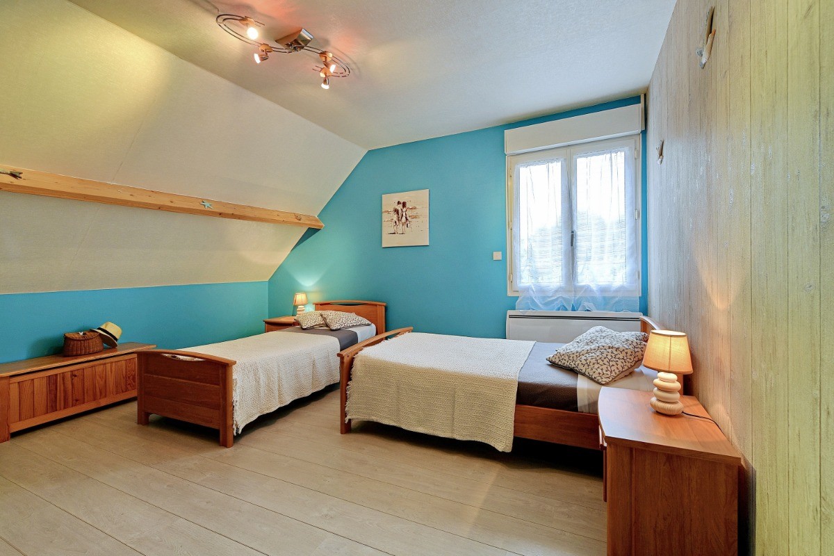La chambre bleue à létage