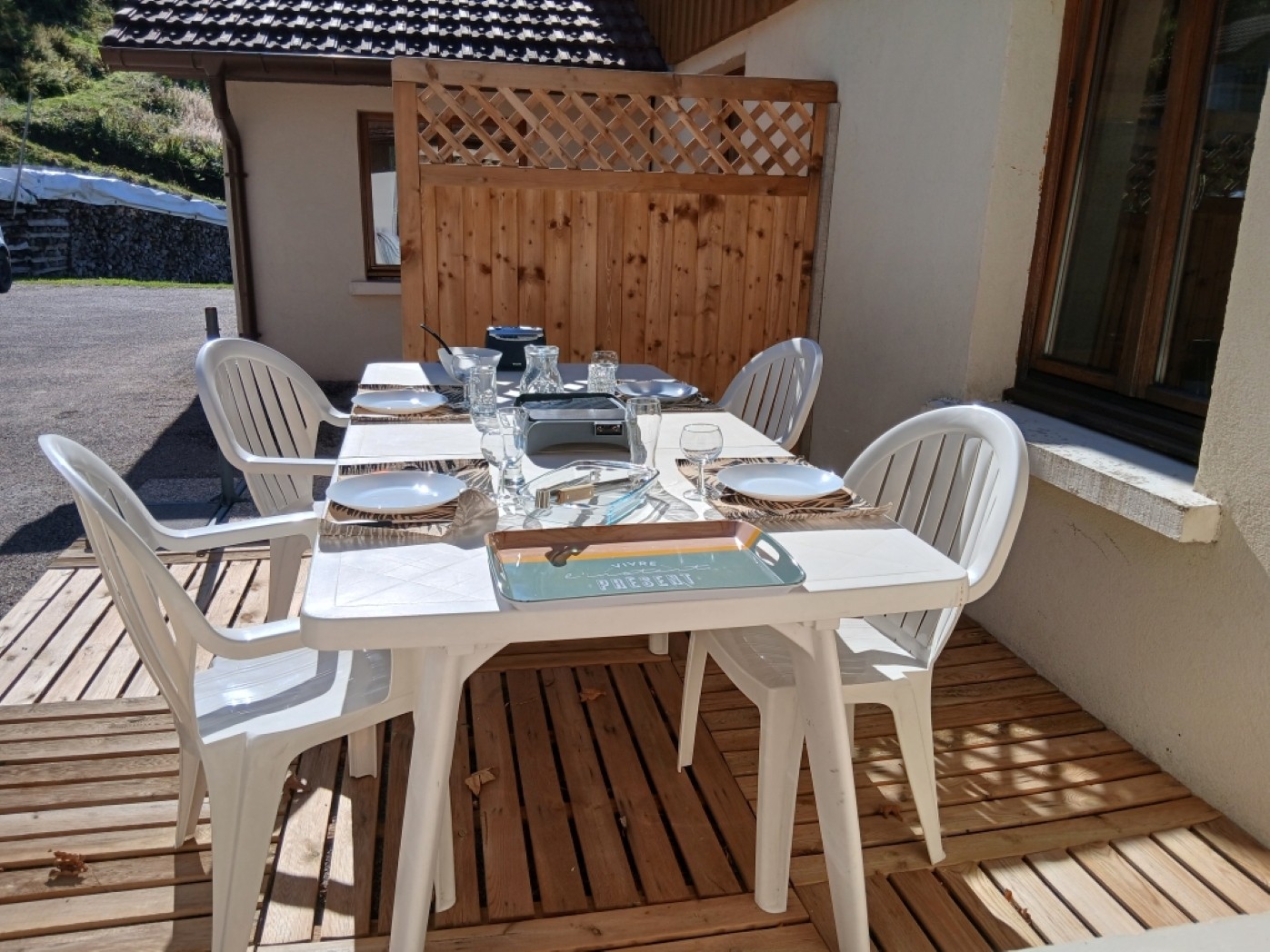 Terrasse privée - Situation idéale, en plein cœur du Parc des Ballons des Vosges