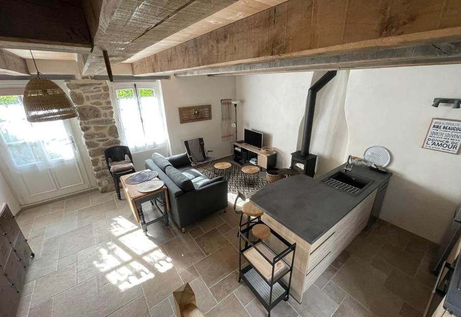 Vue aérienne du rez de chaussée du petit 121