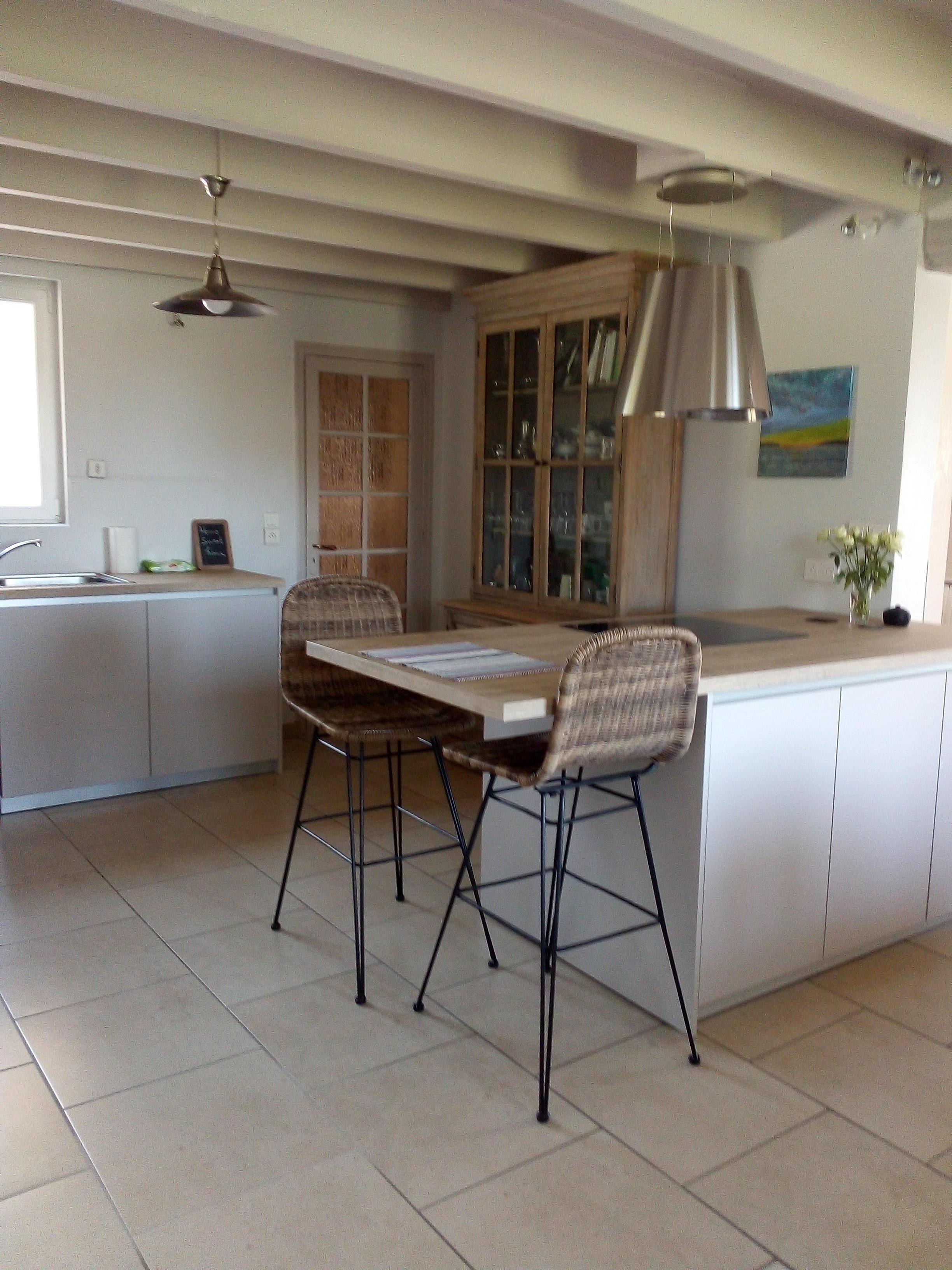 Cuisine avec îlot central