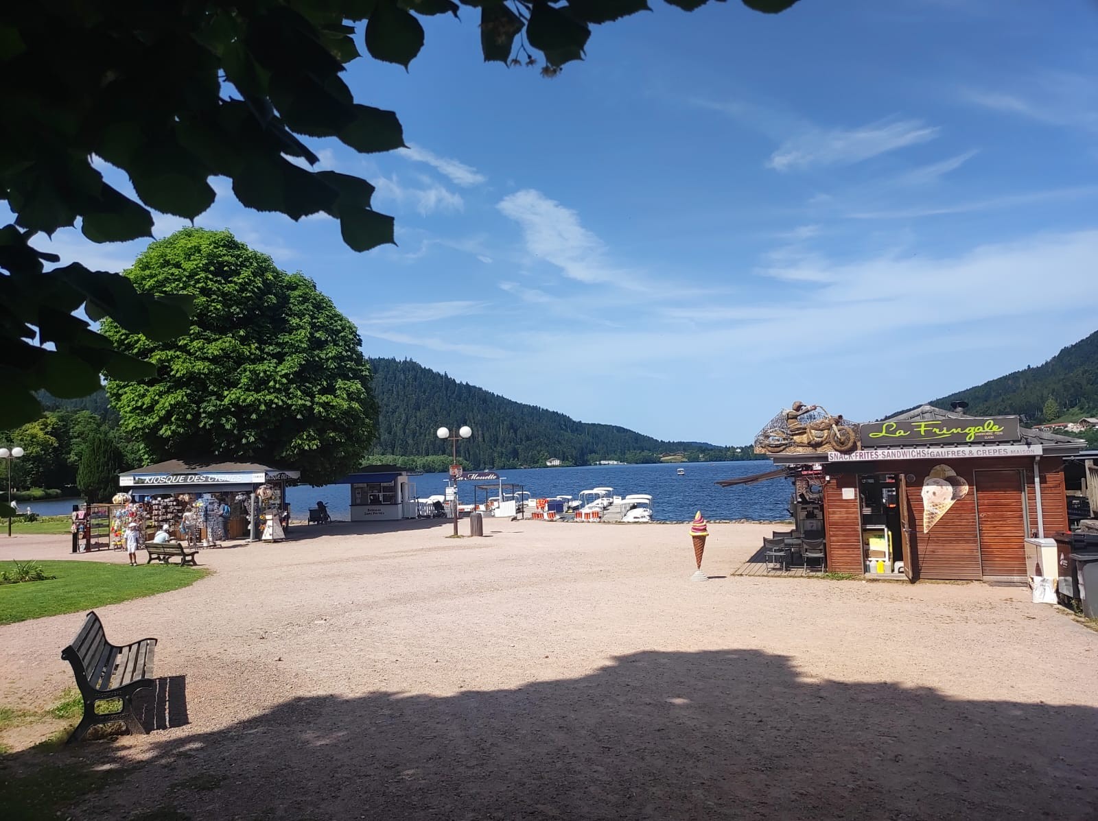 Lac de Gérardmer à 2km du Gîte  Le Saut du Cerf à Gérardmer, vue lac, proche pistes de ski, terrasse