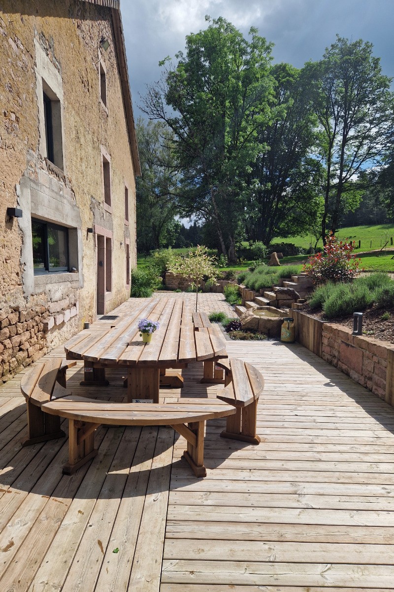 Terrasse - Gîte Aux Portes de Vrupt Saint-Nabord