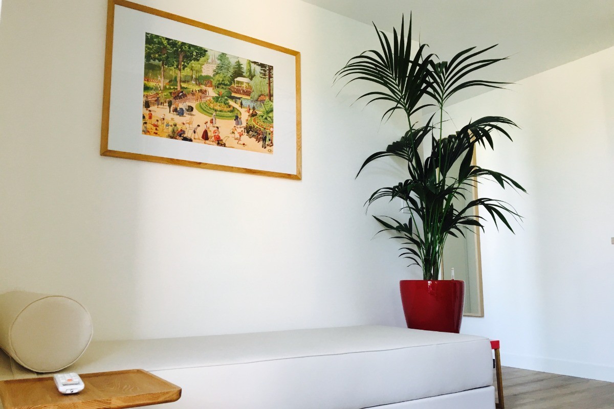 Coin salon sofa en cuir blanc