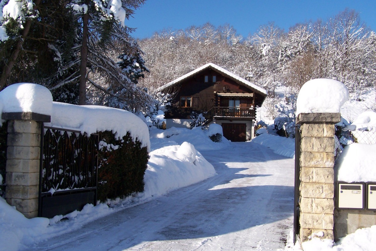 le chalet en hiver