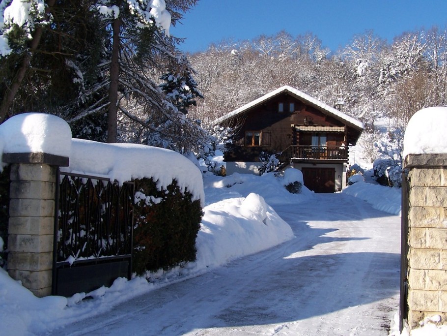 le chalet en hiver