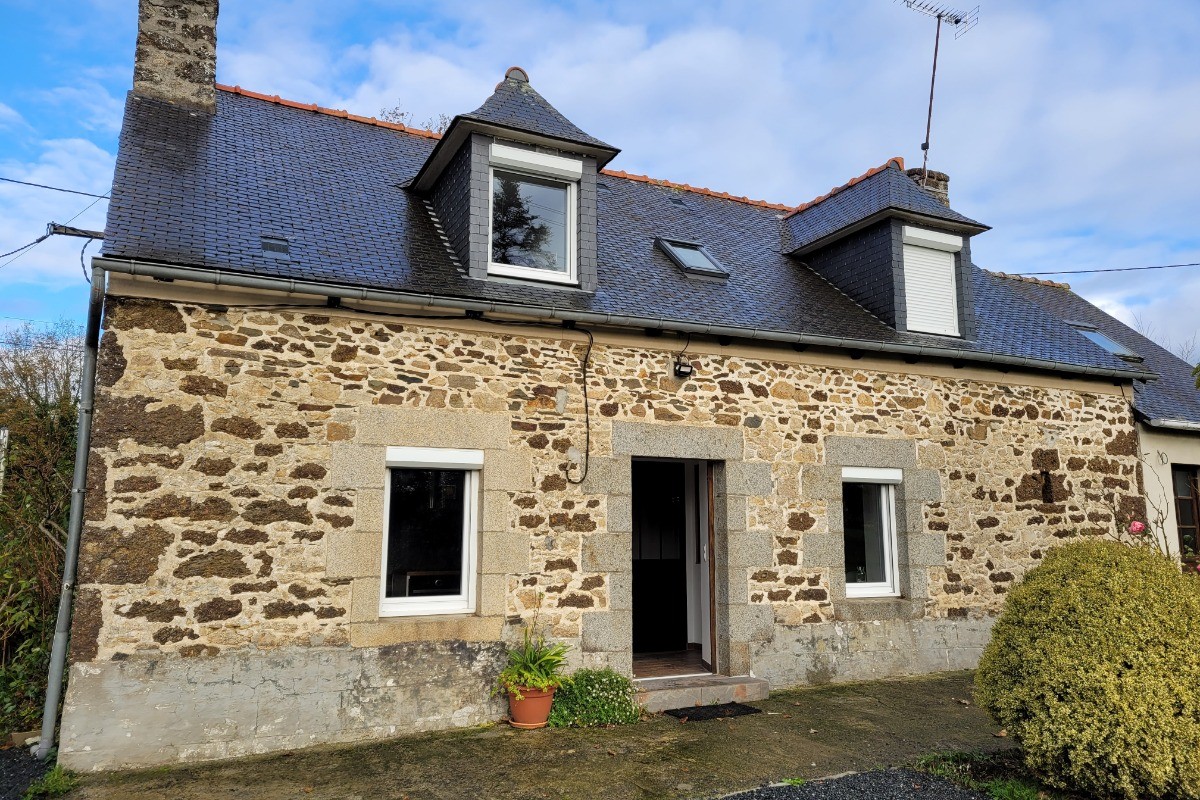 Location de vacances, Clévacances, Kerkohann, vue extérieure de la maison