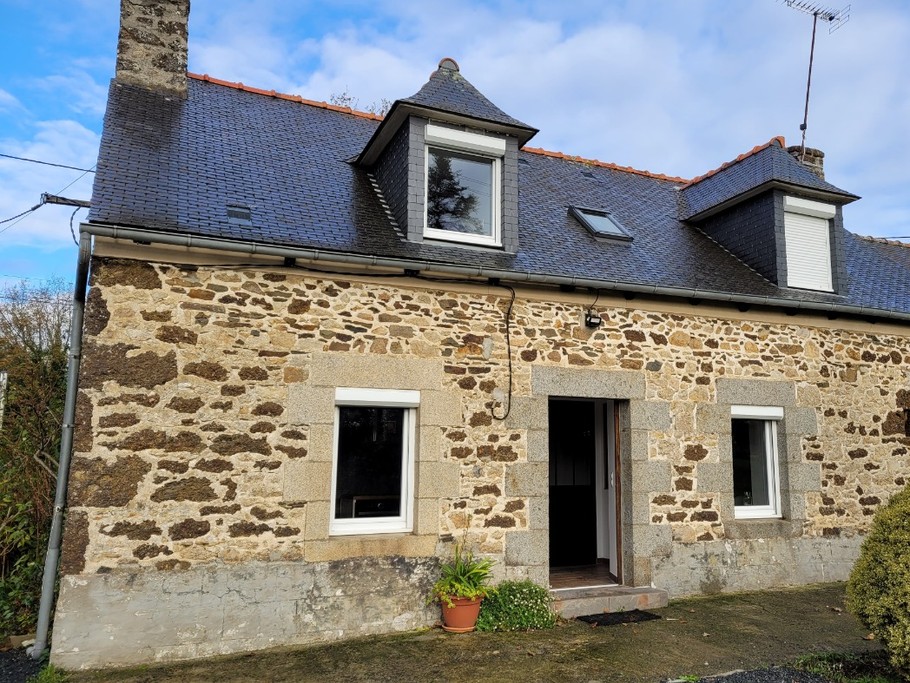 Location de vacances, Clévacances, Kerkohann, vue extérieure de la maison