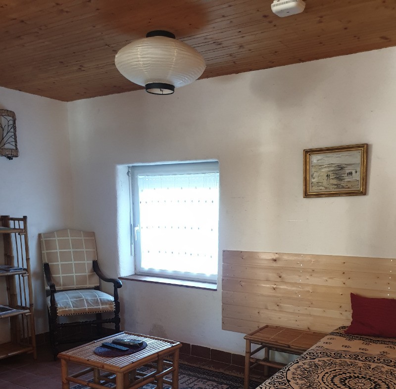 salon du gite 1 lit une place