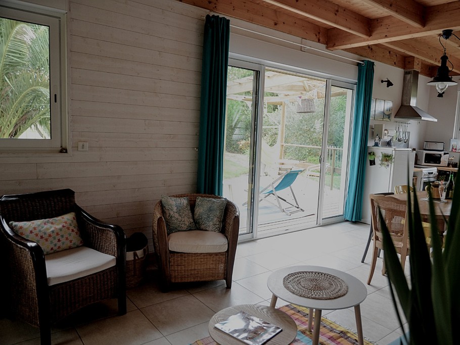 La cuisine en accès direct à la terrasse