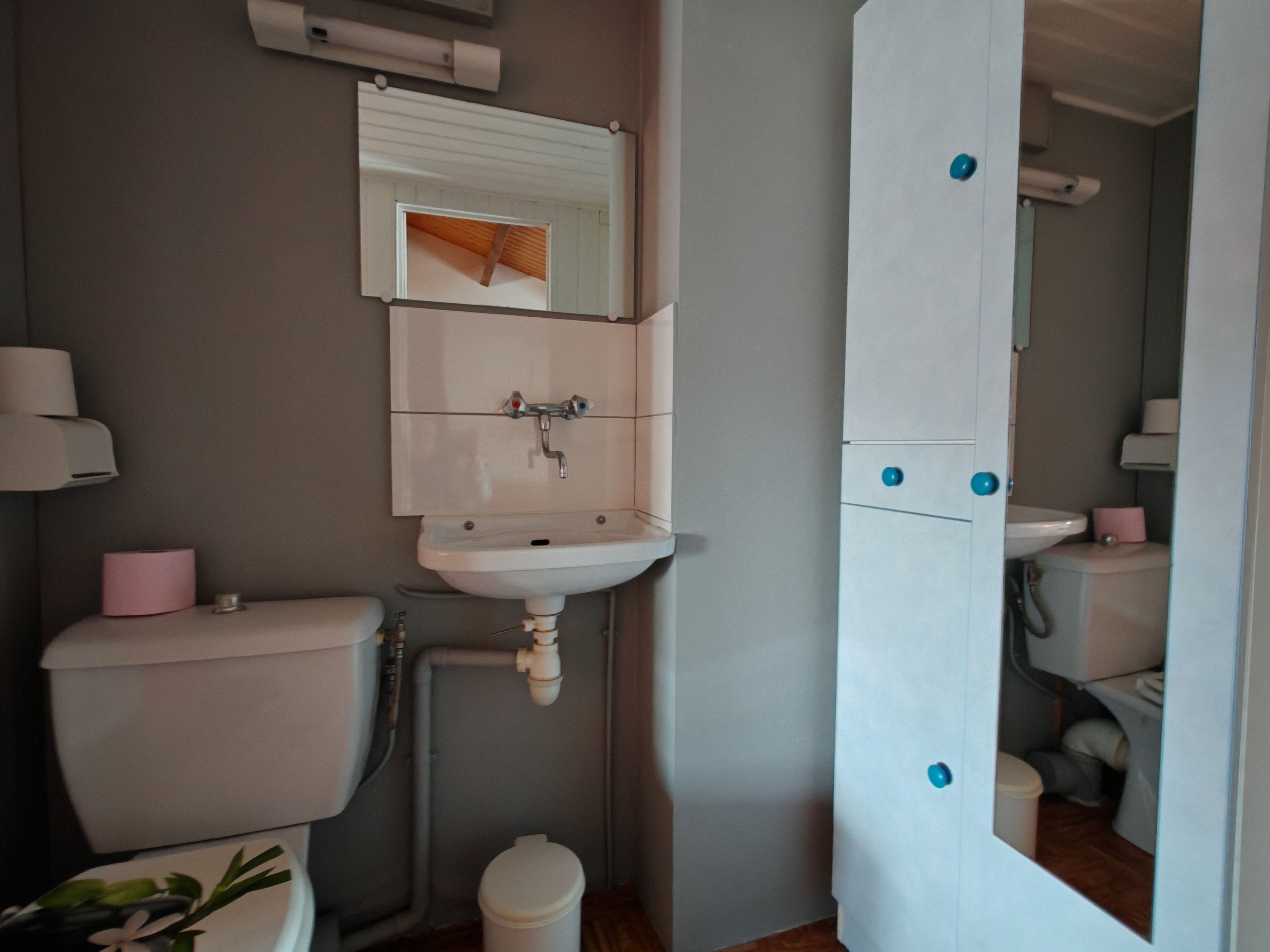 Toilet on first floor