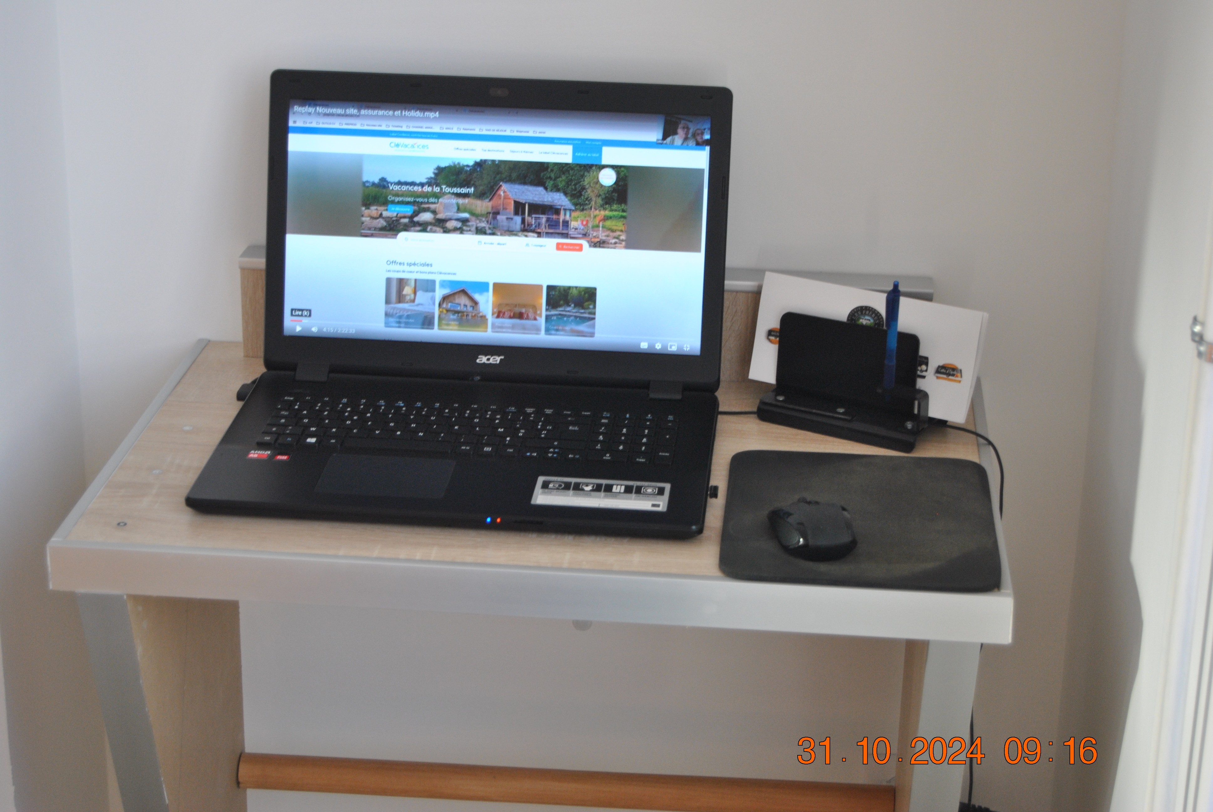 bureau pour le télétravail