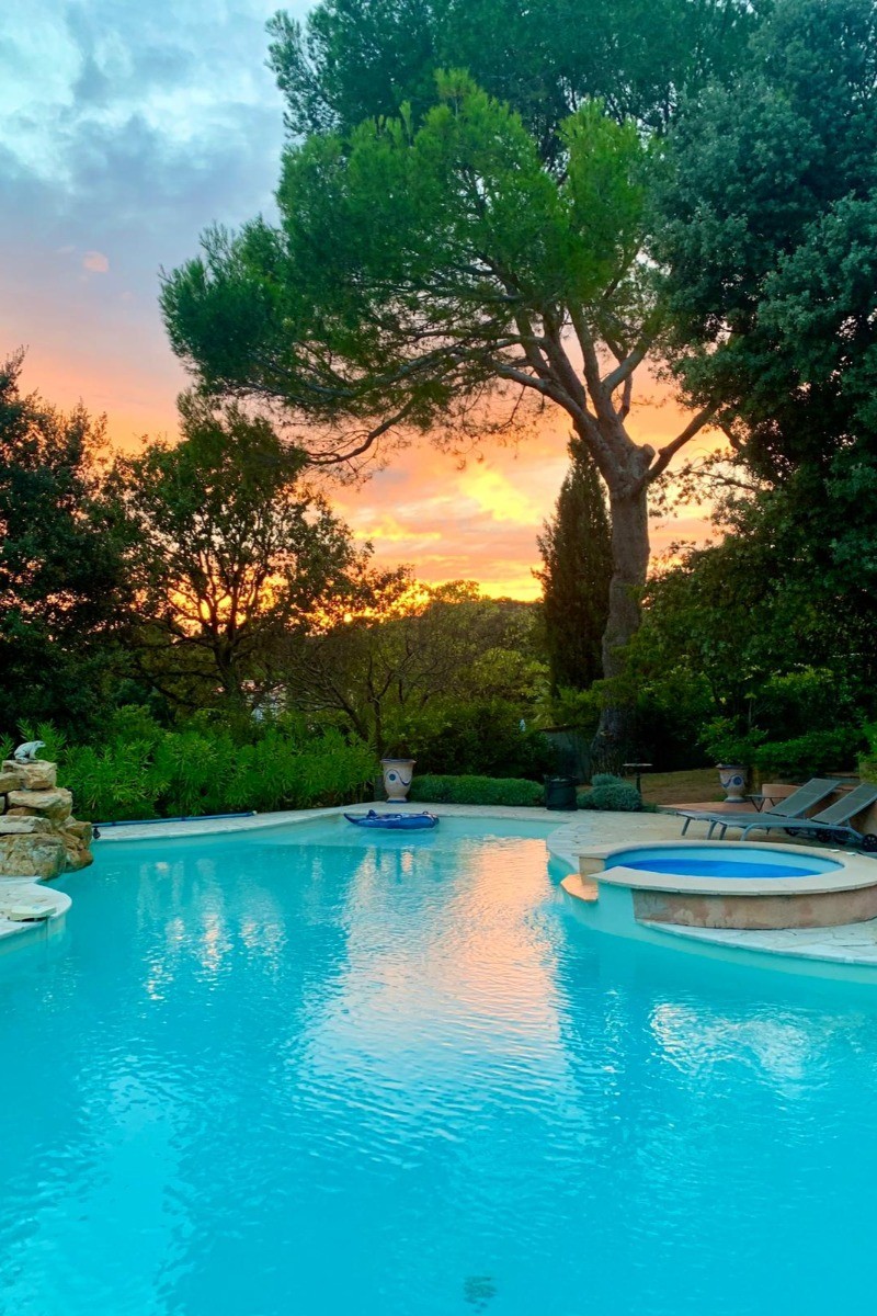 coucher de soleil aux Santolines