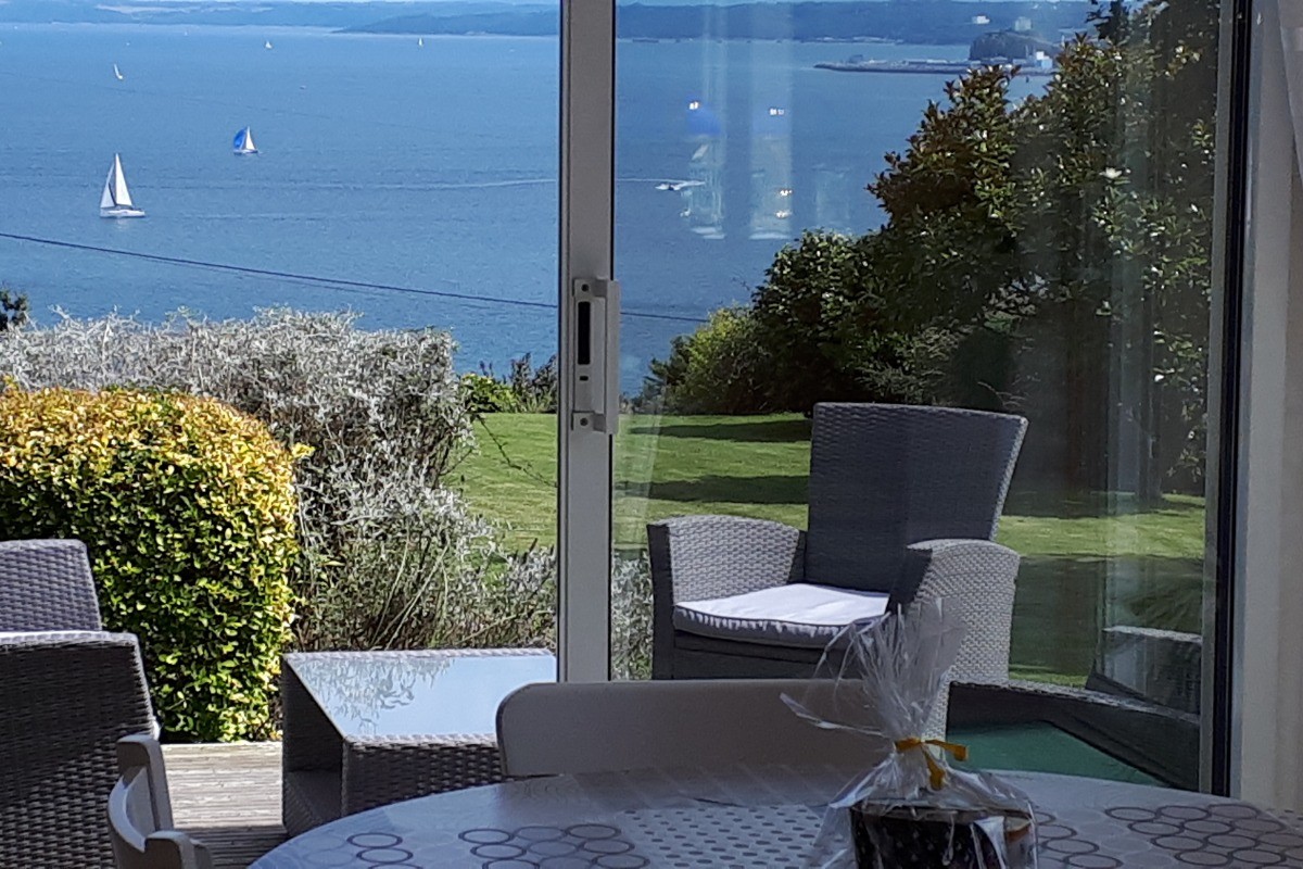Vue mer du coin repas