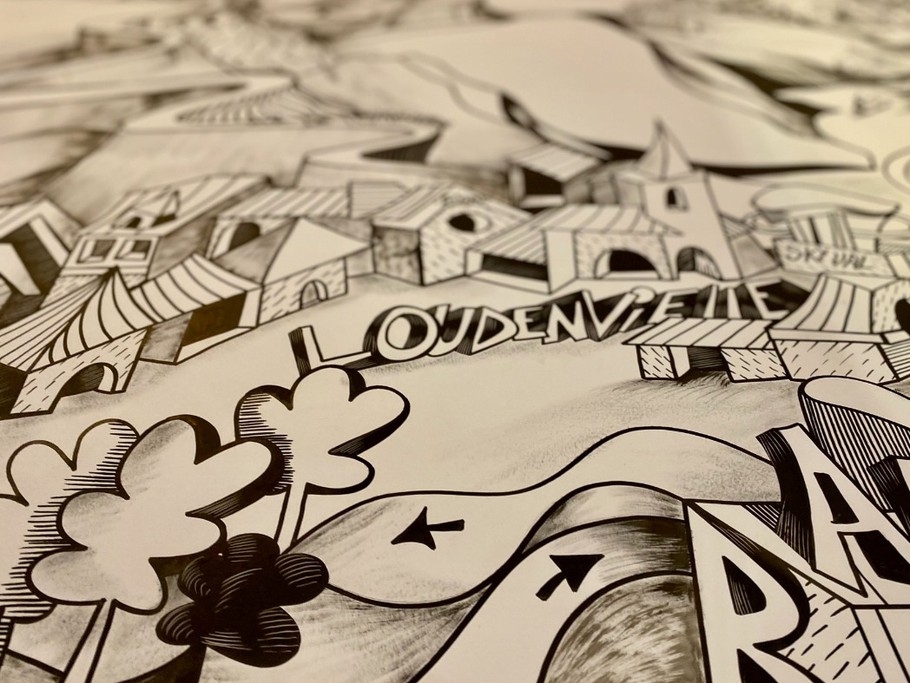 Photo 3 fresque artistique Vallée du LOURON