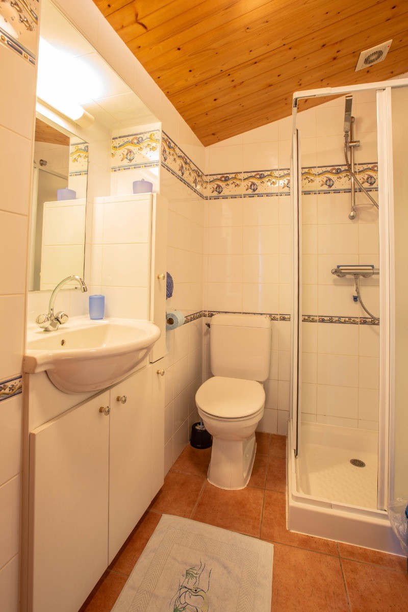 Salle d'eau avec douche