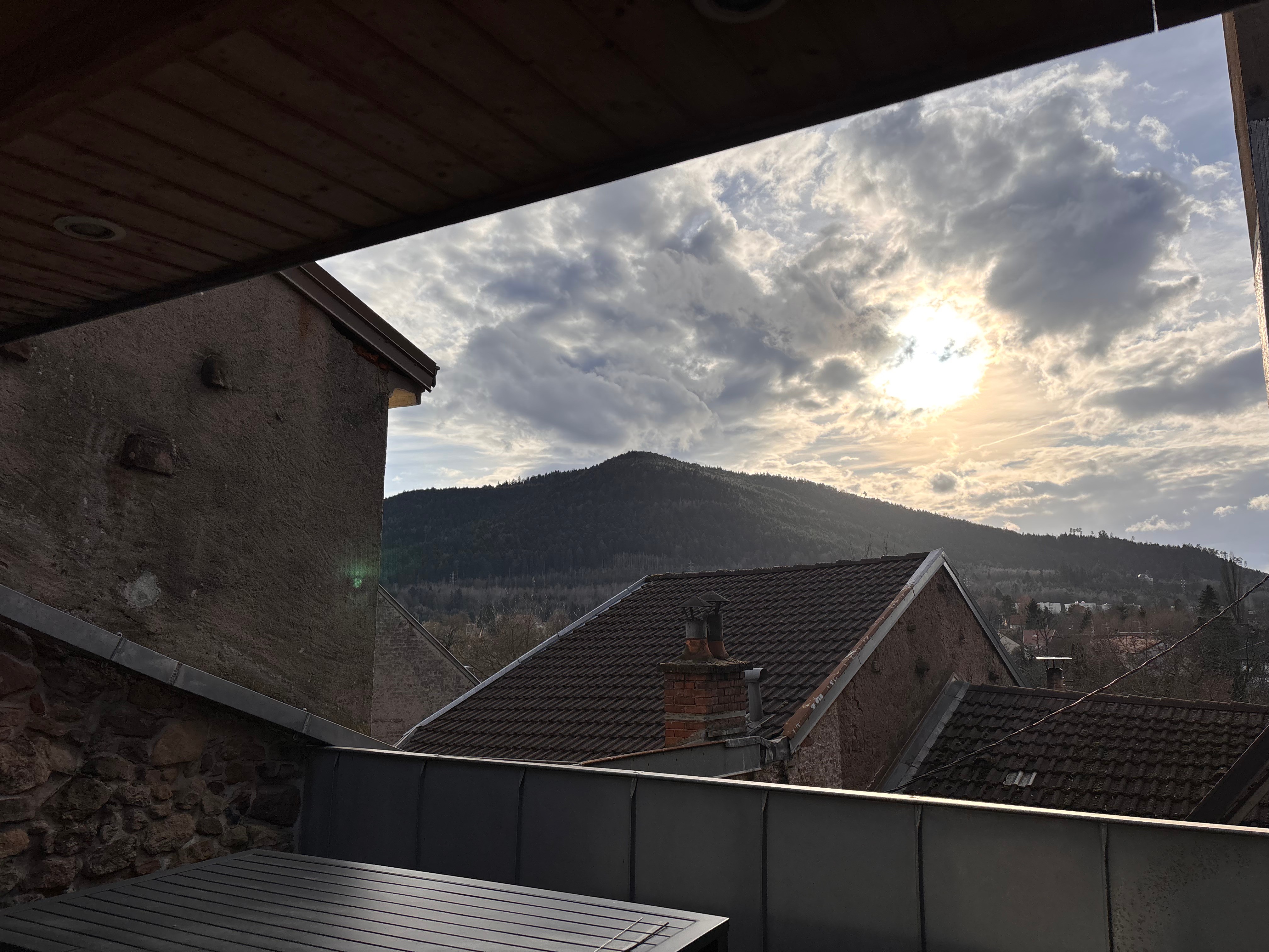 Vue et terrasse - Appartement La Porte des Vosges - Raon l'Etape