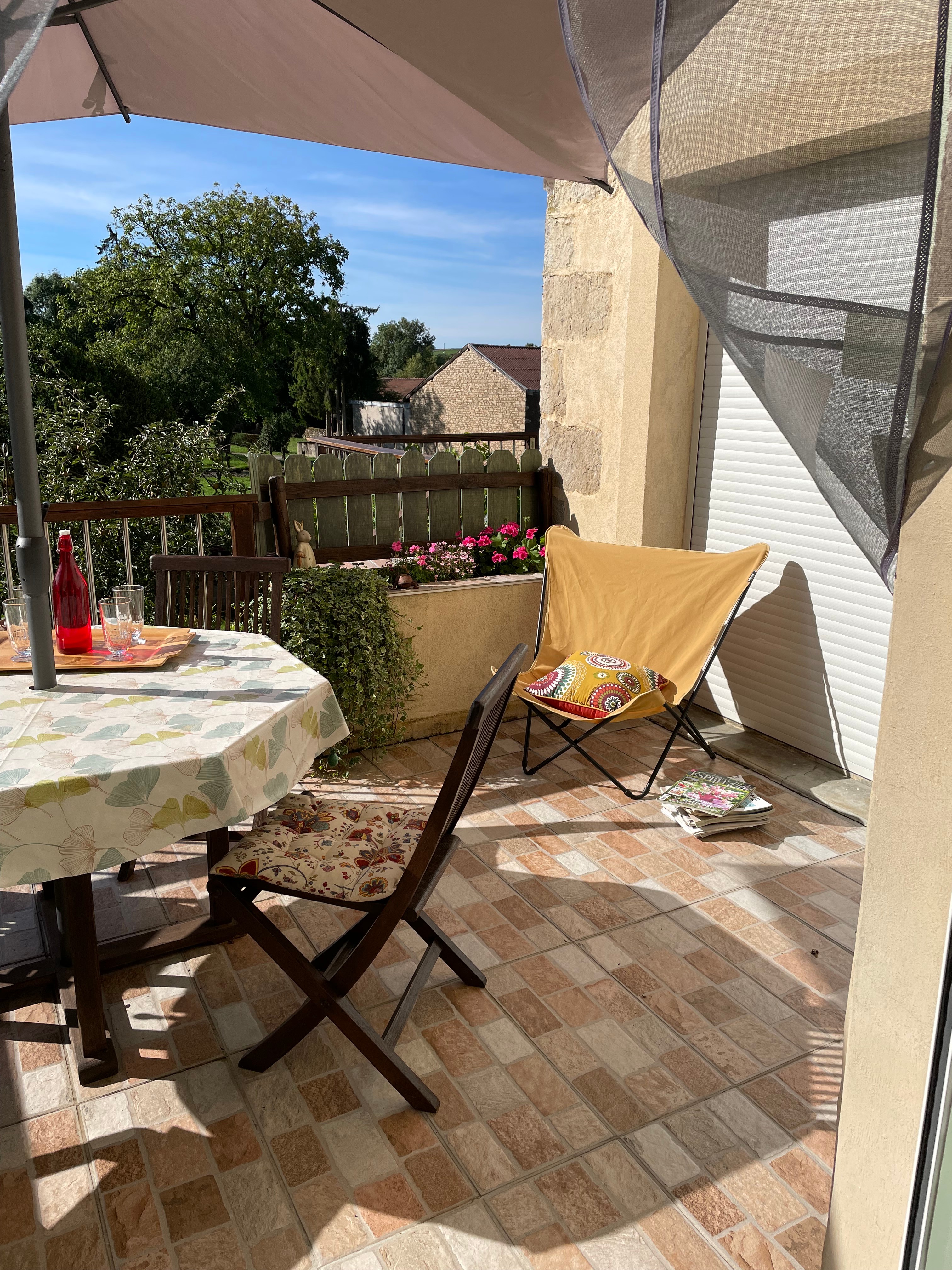 Terrasse - Gîte de la Sauvegarde